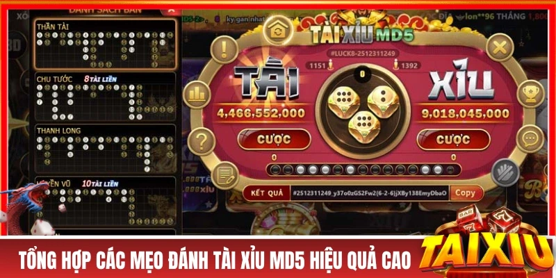 Mẹo Đánh Tài Xỉu MD5 Đã Được Đúc Kết Quan 1000+ Ván Chơi Tổng hợp các mẹo đánh tài xỉu MD5 hiệu quả cao