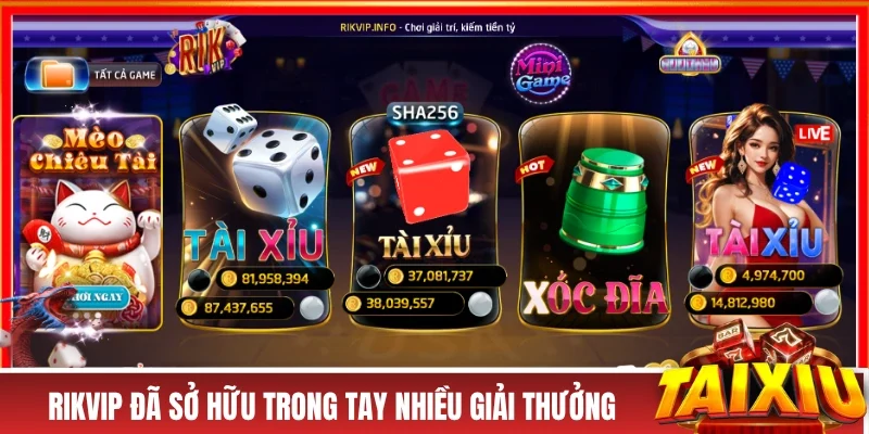 RIKVIP - Sân Chơi Đổi Thưởng Đích Thực Cho Các Rich Kid RIKVIP đã sở hữu trong tay nhiều giải thưởng danh giá