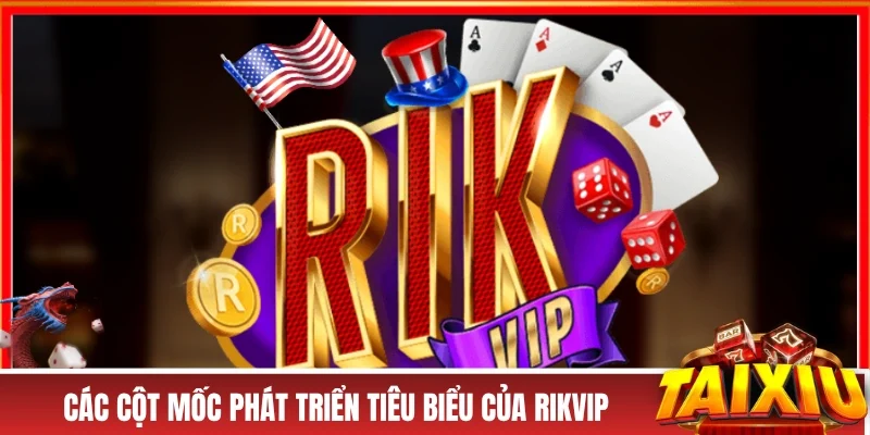 RIKVIP - Sân Chơi Đổi Thưởng Đích Thực Cho Các Rich Kid Các cột mốc phát triển tiêu biểu của RIKVIP